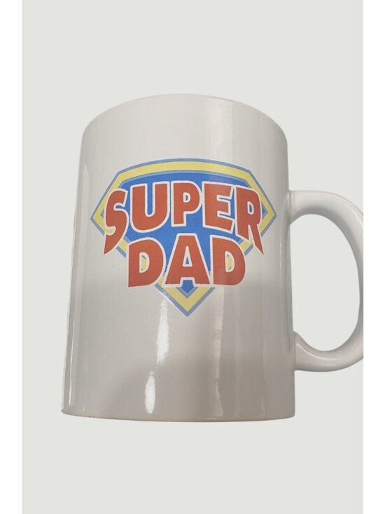 Royal Norfolk Other - Set Of 2 Royal Norfolk Super Dad White Mugs 12 Oz Great Gift for Dad Oversized